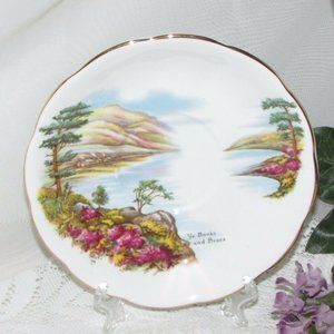 Vintage Queen Anne Bone China Saucer for Teacup YE BANKS & BRAES Cottagecore